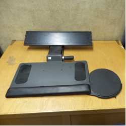 Actuated Keyboard Tray w/ Removable Mouse Pad